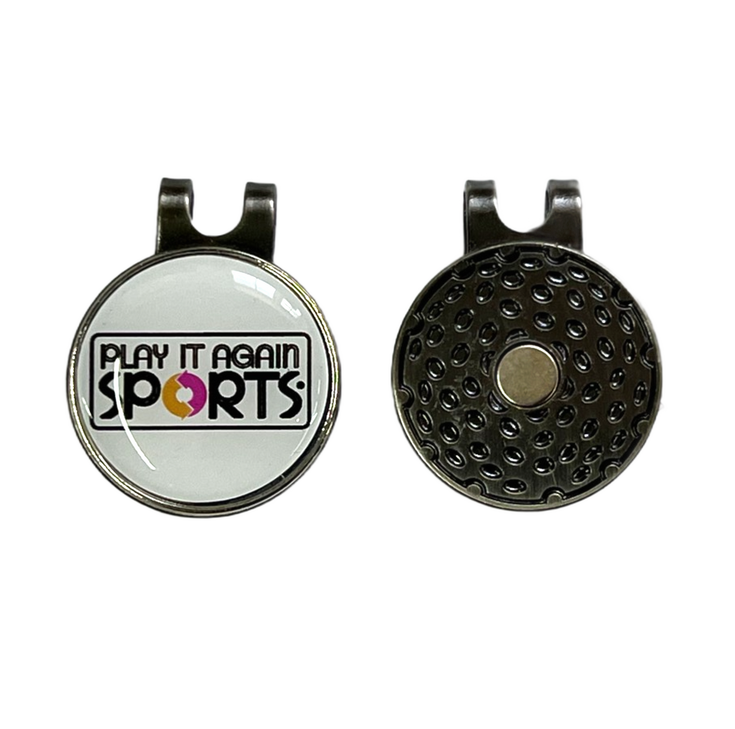 Hat clip with Play it Again Sports Logo