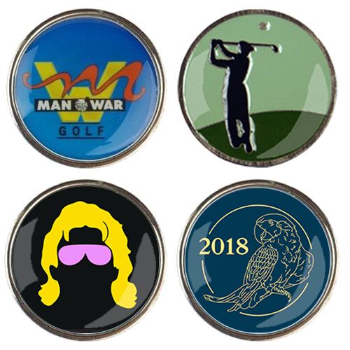 Custom Printed Logo Golf Ball Marker
