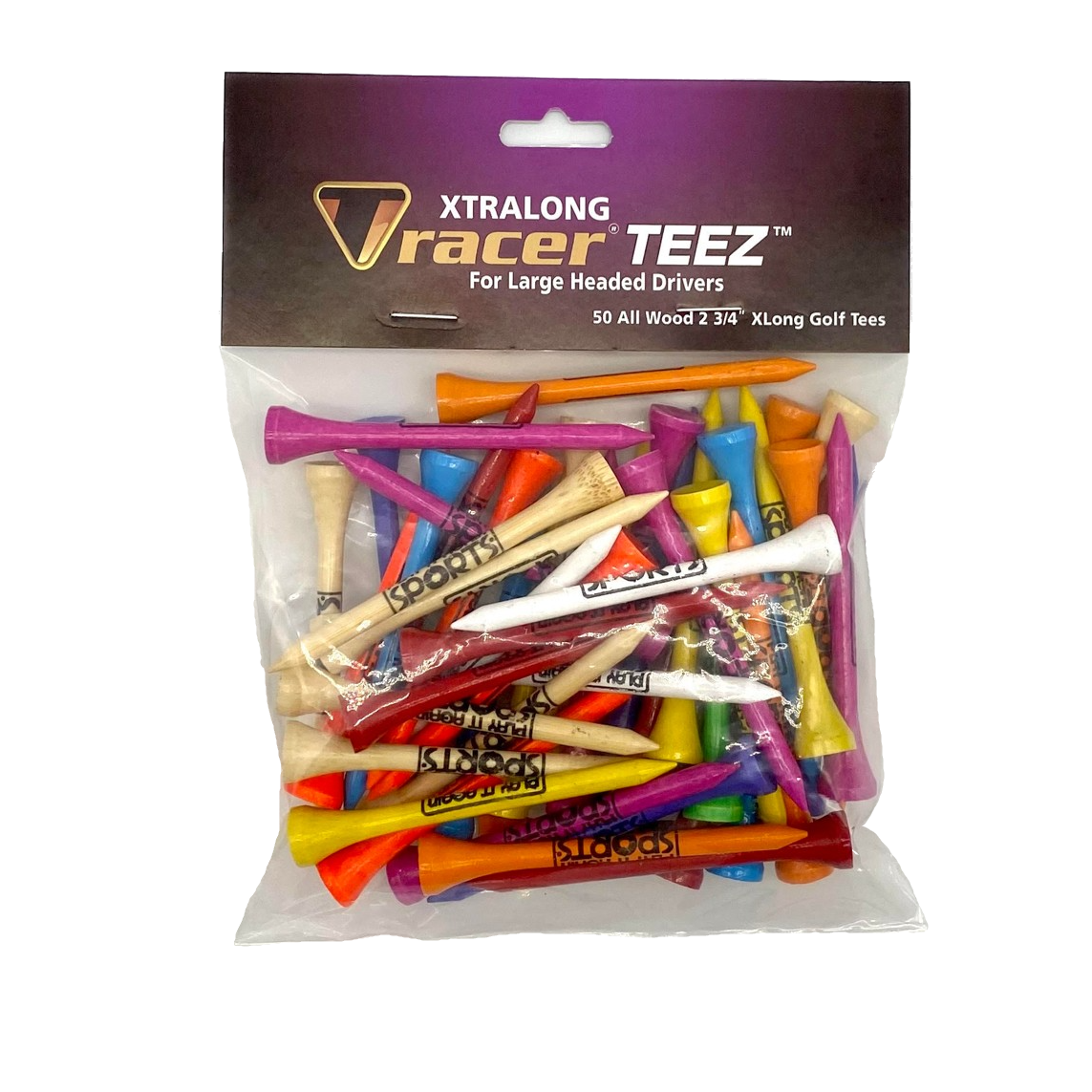 Logo Wood Tees - 3 1/4"