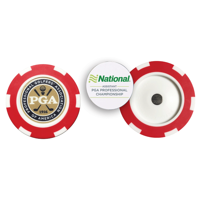 Plastic Poker Chip W/Removable Ball Marker