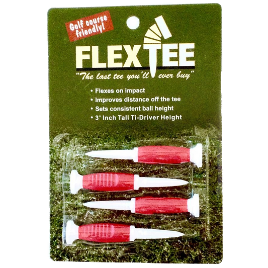 Flex Tees - 4pc. 3" Red