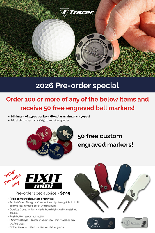 Pre-Order Special - 50 Free Engraved Ball Markers