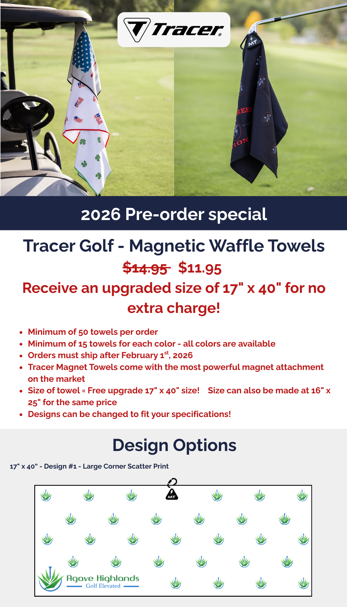 Pre-order Special - Custom Design Magnet Towels