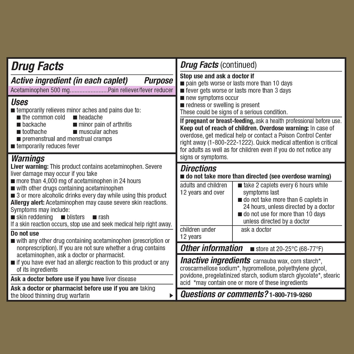 Acetaminophen Packets - GoodSense