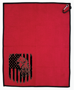 15" x 18" towel with USA Logos