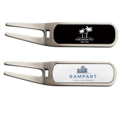 Bent Tab Divot Tool - Domed Resin