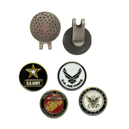 Hat Clips with Military Ball Markers