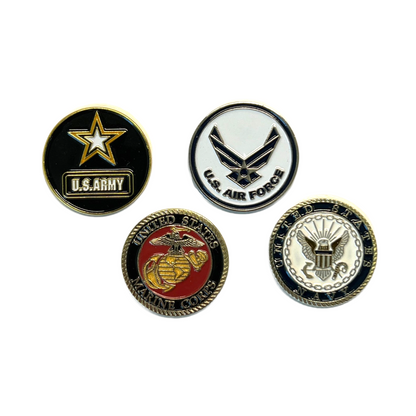 Hat Clips with Military Ball Markers