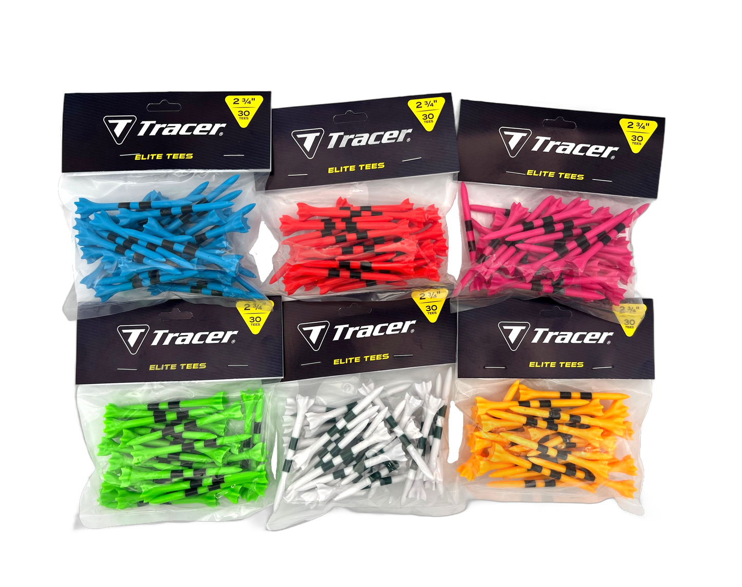 Tracer Plastic Elite Tees 2 3/4" - bagged