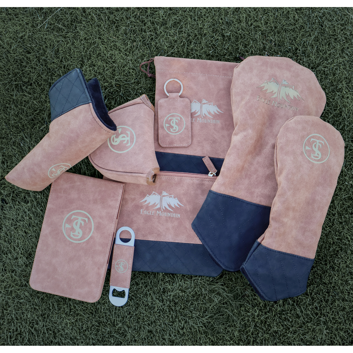 Leather Collection - Engraved Logo Buckskin Leather