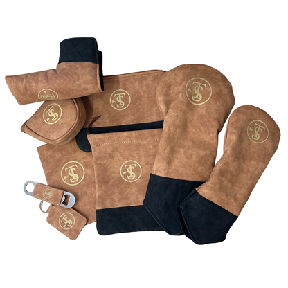 Leather Collection - Engraved Logo Buckskin Leather