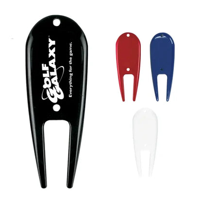 Plastic Double Prong Divot Tool with Custom Printing