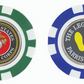 Plastic Poker Chip W/Removable Ball Marker