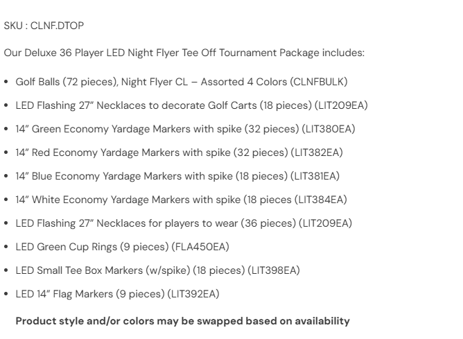 Night Flyer Tournament Pack
