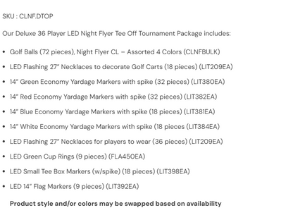 Night Flyer Tournament Pack