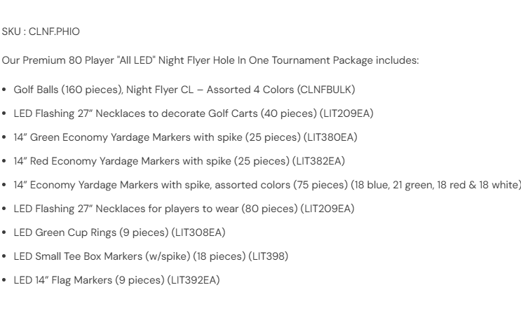 Night Flyer Tournament Pack