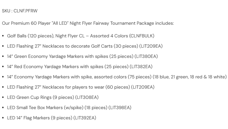 Night Flyer Tournament Pack