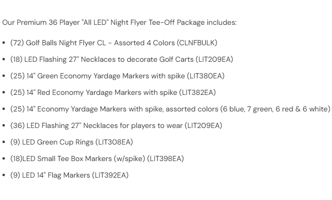 Night Flyer Tournament Pack