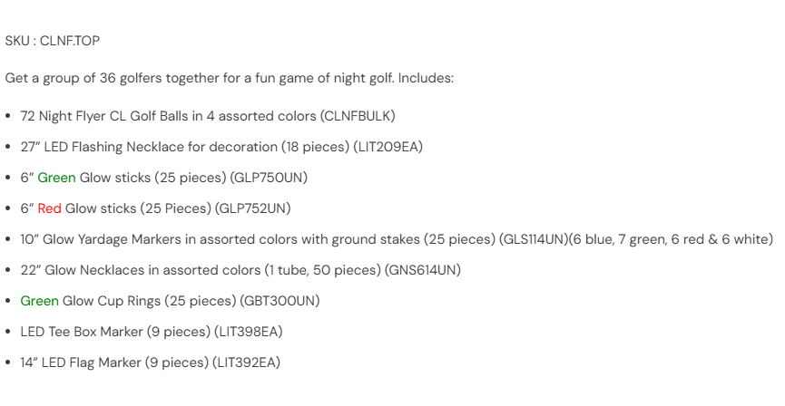 Night Flyer Tournament Pack