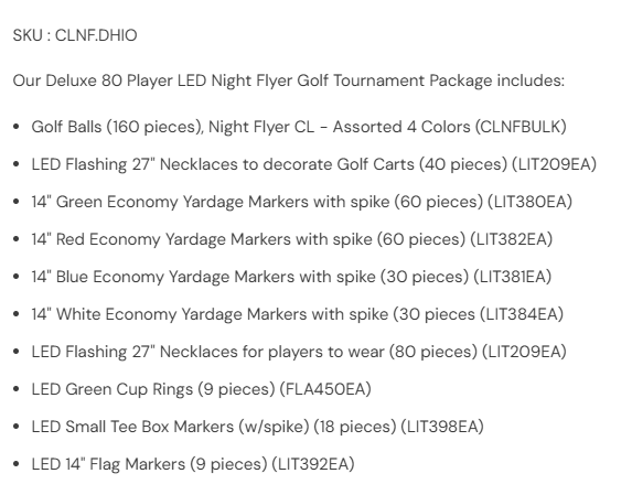 Night Flyer Tournament Pack