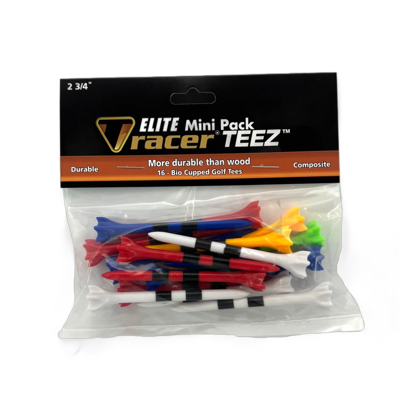 Tracer 2 3/4" Elite Mini Pack, Plastic Tees