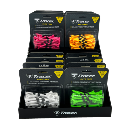 Tracer 2 3/4", Elite Plastic Tees - Blister Pack