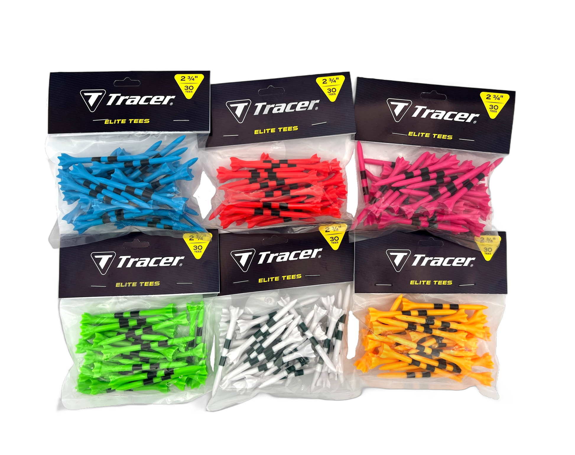 Tracer Plastic Elite Tees 2 3/4" - bagged