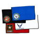15" x 18" towel with Military Logos