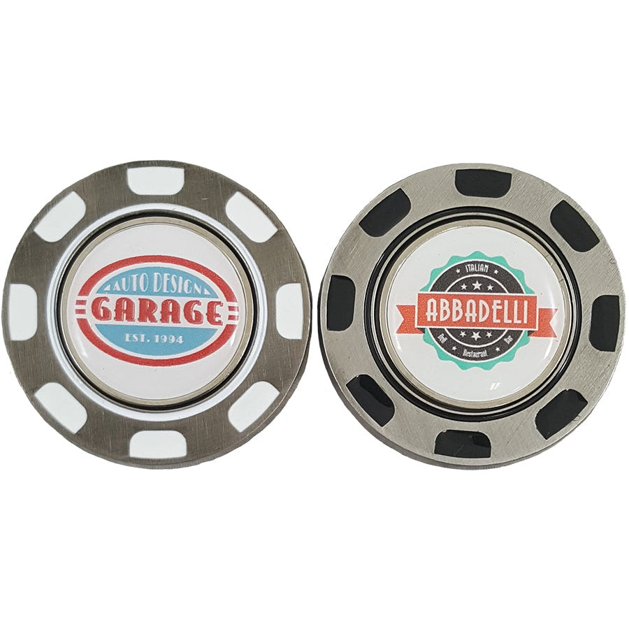 Metal Poker Chip w/ball marker