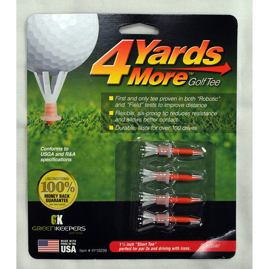 4 Yards More Golf Tee - 1 3/4" - Red
