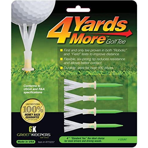 4 Yards More Golf Tee - 4" - Green