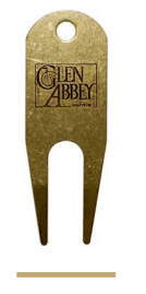 Bent Tab Divot Tool W/Custom Logo