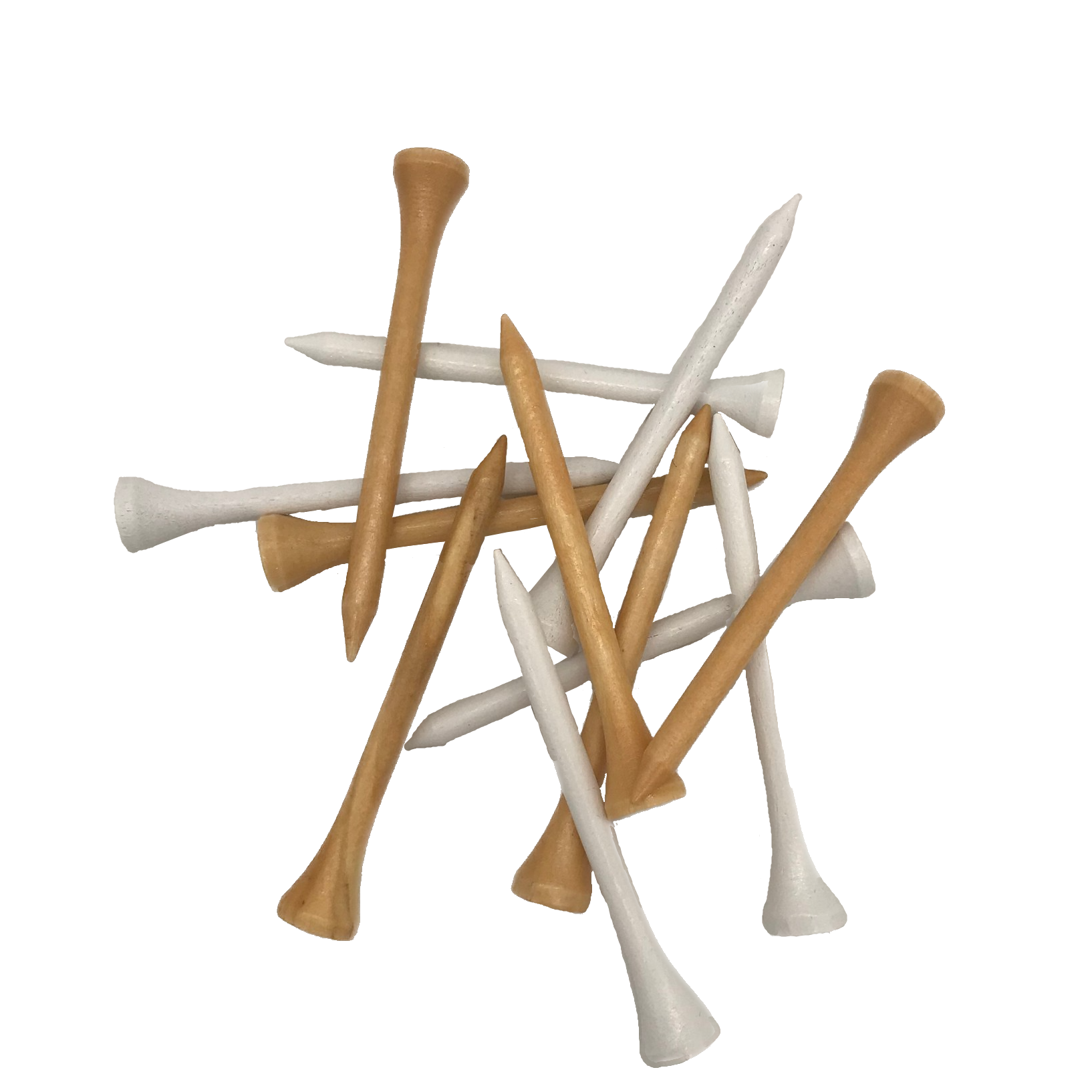 Bulk Wood Tees 2 1/8", 10,000 Count