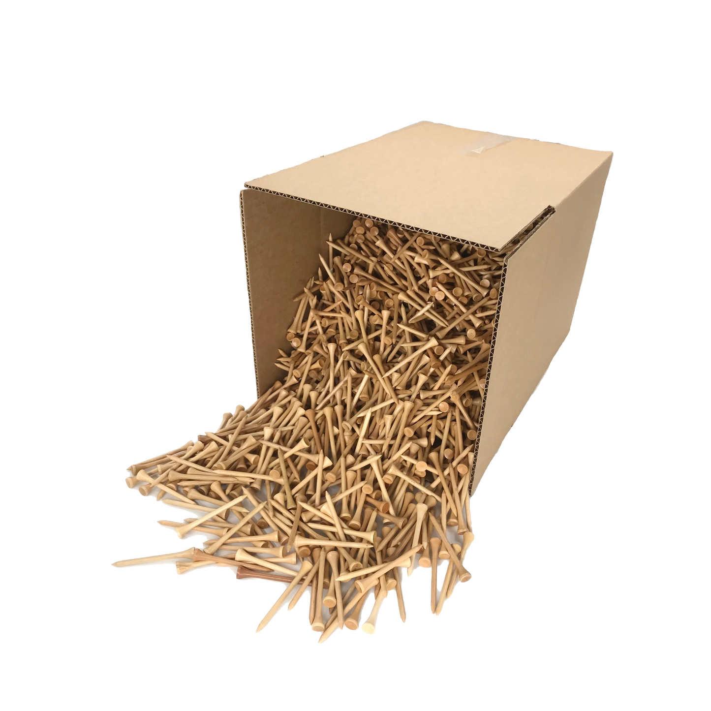 Bulk Wood Tees 2 1/8", 10,000 Count