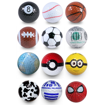 Designer Novelty Golf Balls