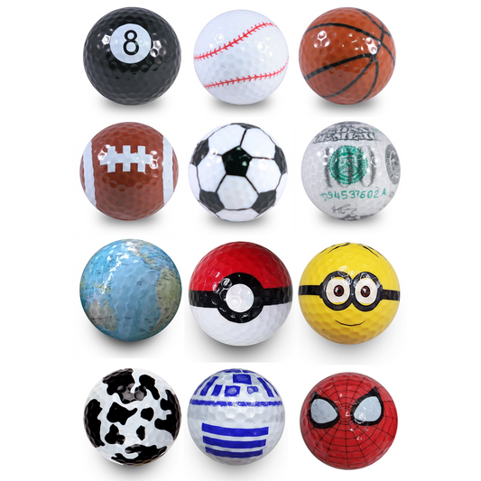 Designer Novelty Golf Balls