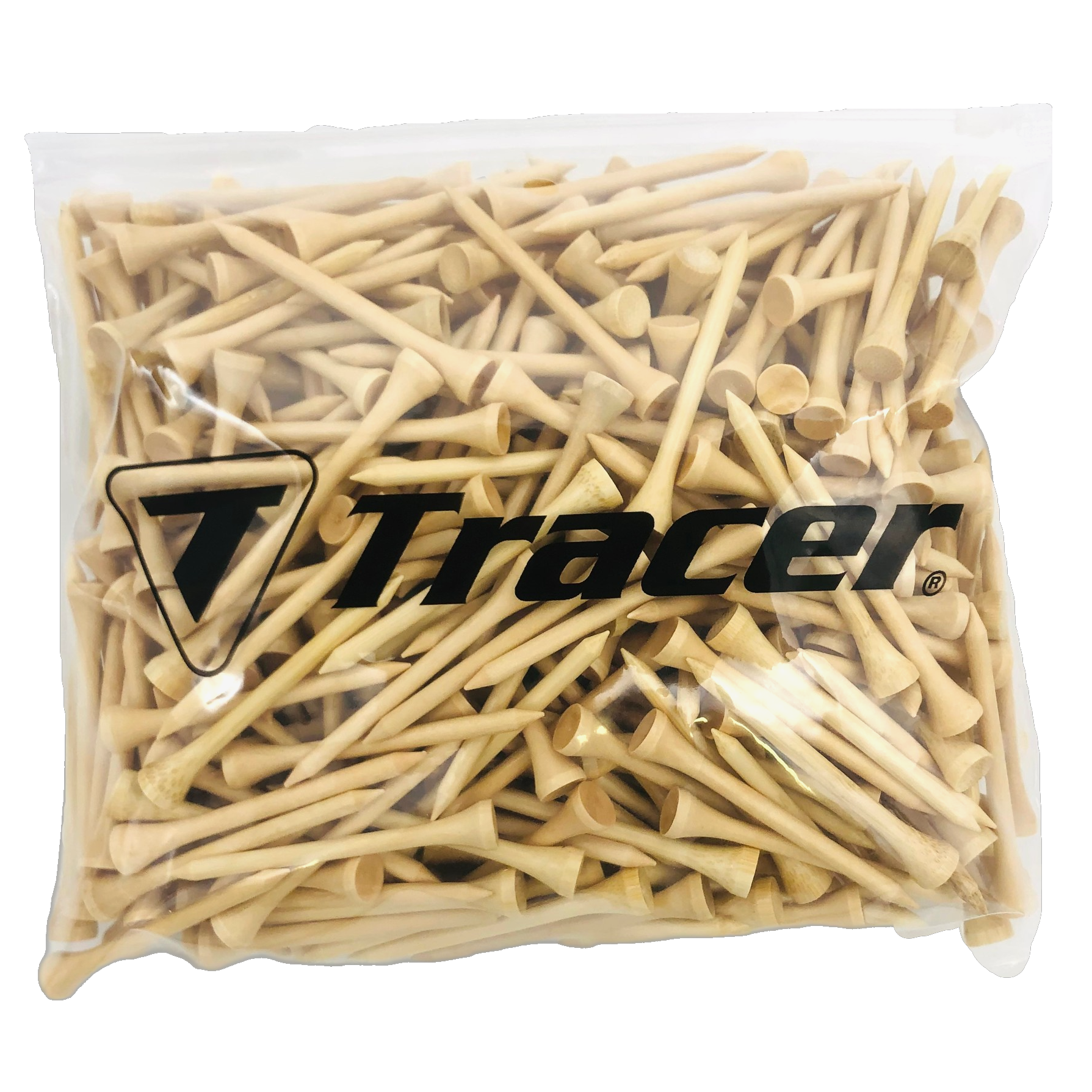 2 3/4"- Wood Tracer Tees, 400ct Slider Bag