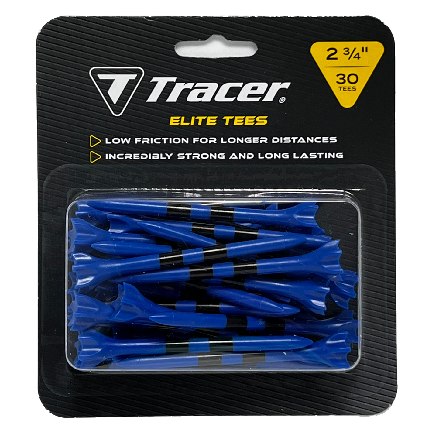 Tracer 2 3/4", Elite Plastic Tees - Blister Pack