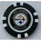 Plastic Poker Chip W/Removable Ball Marker