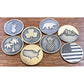 Plastic Poker Chip W/Removable Ball Marker