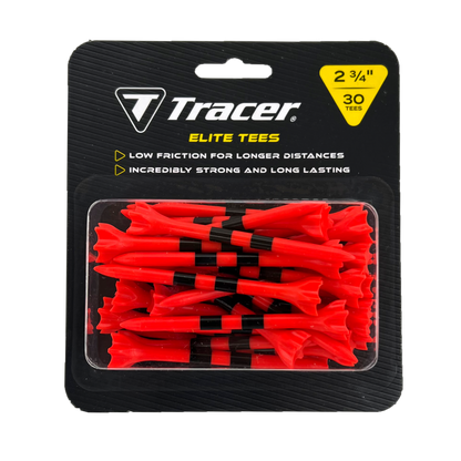 Tracer 2 3/4", Elite Plastic Tees - Blister Pack