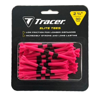 Tracer 2 3/4", Elite Plastic Tees - Blister Pack