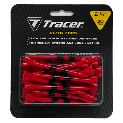 Tracer 2 3/4", Elite Plastic Tees - Blister Pack