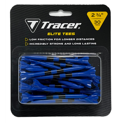 Tracer 2 3/4", Elite Plastic Tees - Blister Pack