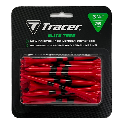 Tracer 3 1/4", Elite Plastic Tees - Blister Pack