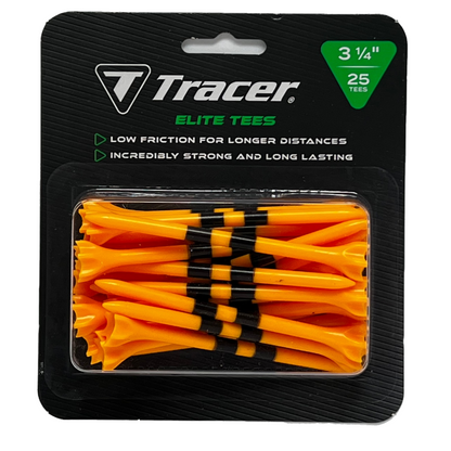 Tracer 3 1/4", Elite Plastic Tees - Blister Pack