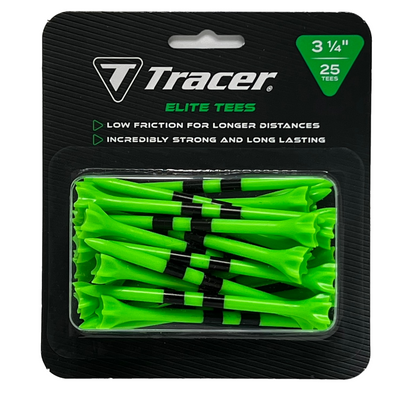 Tracer 3 1/4", Elite Plastic Tees - Blister Pack
